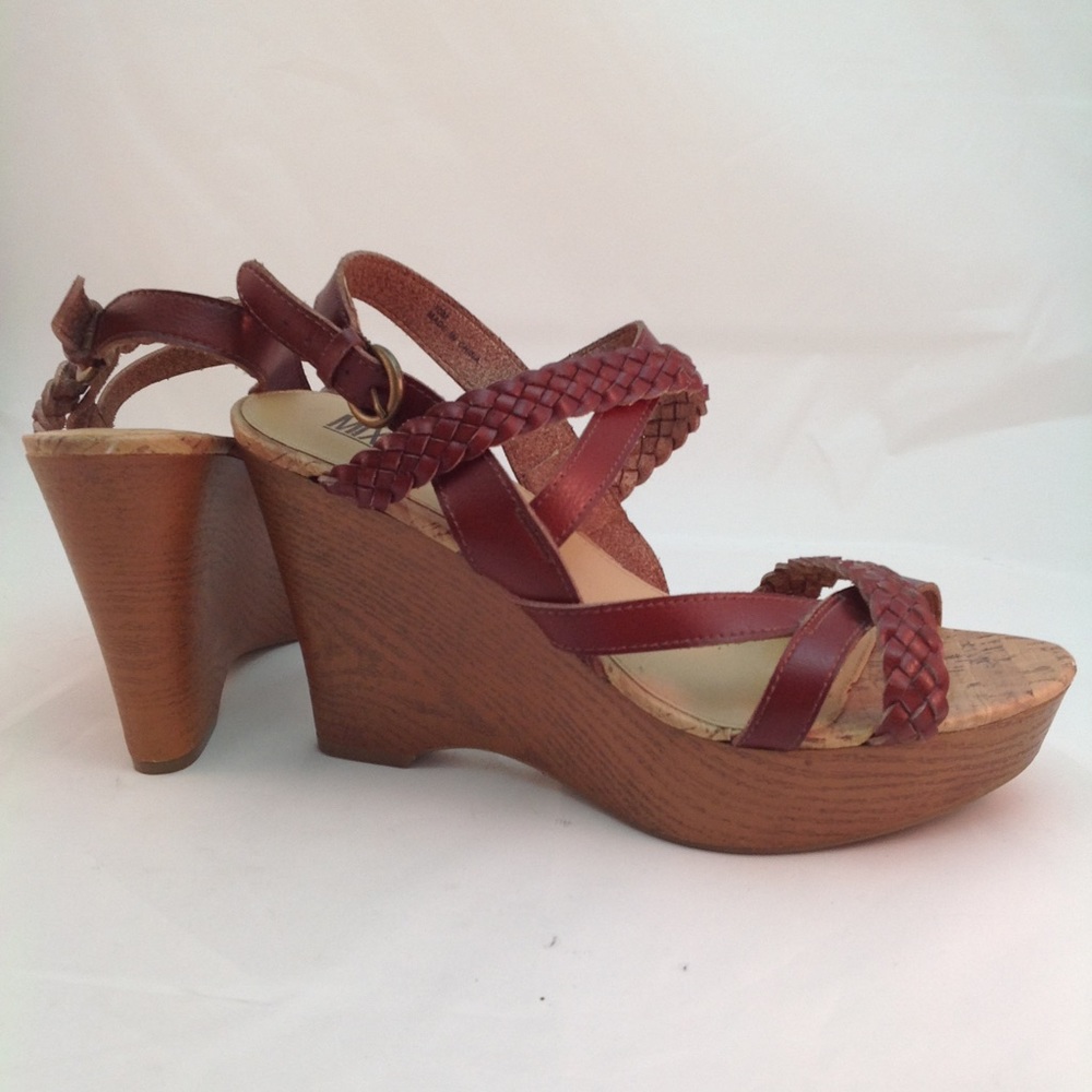 Braided Strap Wedge Sandals